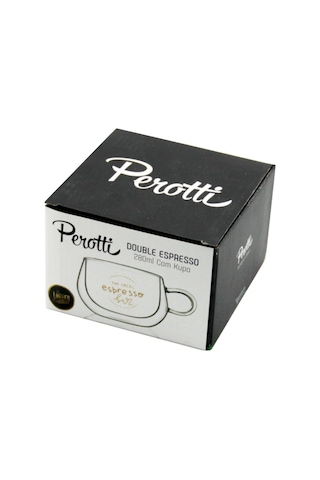 Perotti Double Espresso Çift Cidarlı Desenli Kupa 280 ML