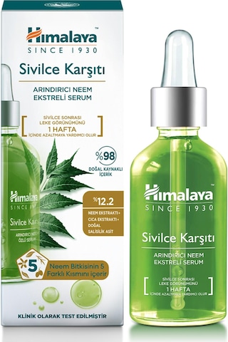 Sivilce Karşıtı Arındırıcı Cilt Serumu 30 Ml Salisilik Asit, Cıca, Neem Özü Yağlı Ciltler