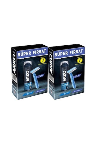 Arko Men Banyo 5 Adet + Cool Köpük Pro 200ml 2 Li Set