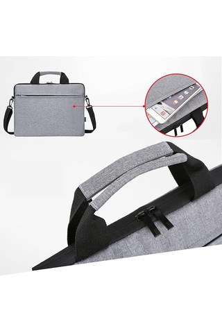 Dizüstü Bilgisayar Çantası, Evrak Çantası Dizüstü Bilgisayar Kasası Bilgisayar Çantası Ofis Seyahat İşi 13 İnç, Gri 14 İnç Veya 15 İnç