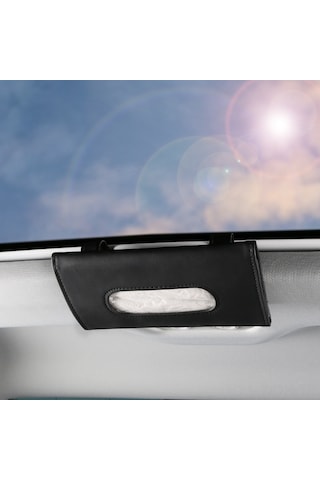 Neevoyu Araç İçin Asma Havlu Kutusu - Güneşlik Tutucu Klasik Siyah Kelebek Desenli Araç Dekorasyon Aksesuarı Diğer