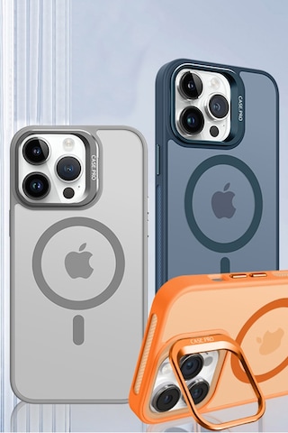 Joko iPhone 14 Kılıf Flet Lens Magsafe Kapak Glblseme - 20 - Siyah