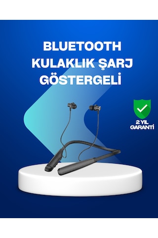 Boyun Askılı Kablosuz Bluetooth Kulaklık Aktif Gürültü Önleme Lcd Ekranlı