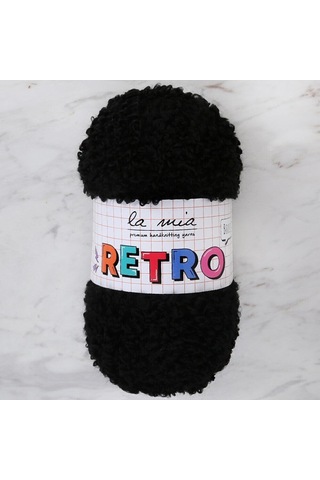 La Mia Retro Siyah El Örgü İpi - Lm6500