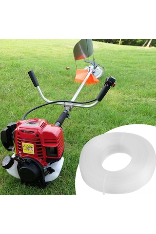 Geeroyoo 1.6mm Çap Beyaz Nilon Kesme Teli, 175m Uzunluk, Dayanıklı, Her Tip Benzinli Çim Biçme Makinesi İçin Uygun, Pratik Çim Biçme Aksesuarı