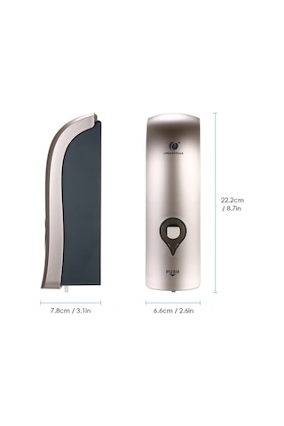 Novahub 300ml Duvar Montajlı Şampanya Altın Sabunluk - Pratik & Şık Tasarım Şampanya Altın