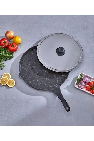 Kaliteli Granit Döküm Lapos Balık Tavası 34 Cm Diğer Kaliteli Granit Döküm Lapos Balık Tavası 34 Cm Diğer