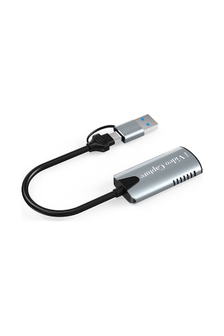 Hdmı To Usb 3.0 Type C Video Capture Görüntü Aktarıcı Kart Kamera Oyun Canlı Yayın Yakalama Aparatı