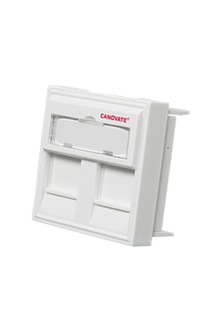 Canovate Duvar Prizi 45X45Mm Fildişi Renkli Faceplate 25 Adet