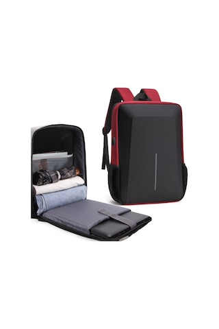 Erkekler İçin Sert Kabuk Sırt Çantası Alaşımlı Çerçeve Hırsızlığa Karşı Bilgisayar Çantası