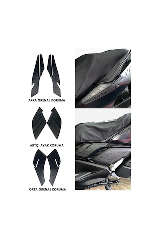 Xmax 250 2023-2025 Siyah Grenaj Koruma Seti