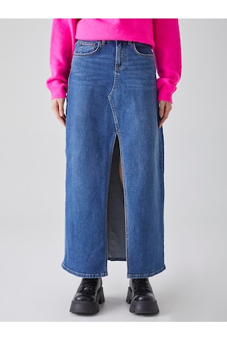 Ltb Mımosa Jean Etek 010096109715541 54656 Orta Mavı Mavi