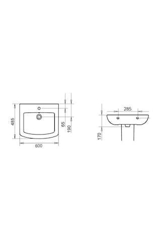 Turavit Plaza Lavabo 60 CM