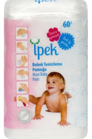 Ipek Ipek Maxi Bebek Temizleme Pamugu 60 Li 12 Adet
