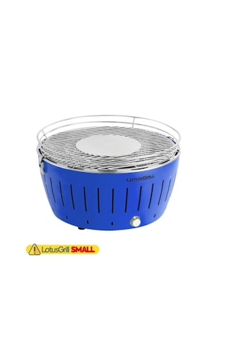Lotusgrill S Dumansız Kömürlü Mangal - Çantalı, Taşınabilir Kamp Barbeküsü Mavi