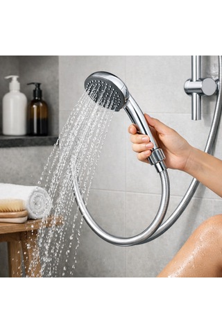 Pvc Duş Hortumu Silver 150 Cm Açık Gri