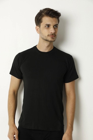 Saran Erkek Penye %100 Pamuk Sıfır Yaka Fanila Atlet 3007 - 6 Adet 001