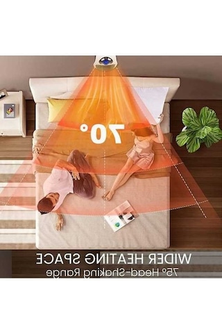 Flybuy 500w Hızlı Isıtıcı, Zamanlayıcı, Led Ekranlı Taşınabilir Seramik Isıtıcı Kışlık Konfor İçin Mükemmel, Ofis Ve Ev İçin Uygun