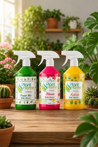 Bitki Besini Üçlü Set Power Mix Bloom Kaktüs 3x500 ml