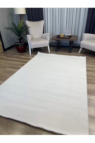 İpek Halı Sardes 6479 A Krem Gri Modern Salon Halısı
