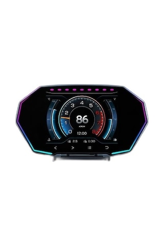 F11 Obd2 + Gps Head Up Display Hud, Dijital Hız Göstergesi, Sıyah