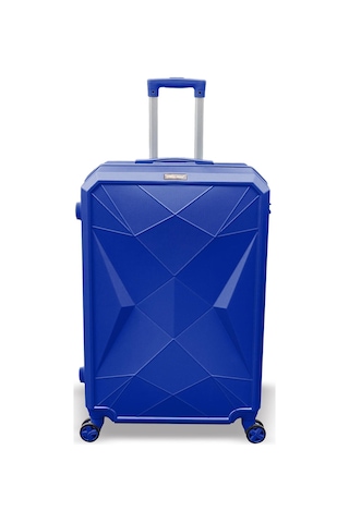 Coral High Diamond ABS Lacivert Büyük Boy Valiz 16608 Lacivert