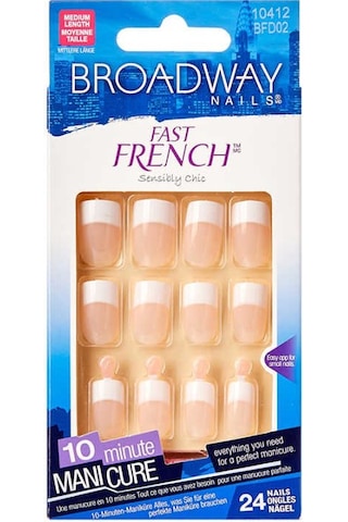 Broadway Fast French Yapıştırıcılı Takma Tırnak