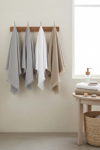 Jelena 6'lı %100 Pamuklu Havlu Seti 50x90 Cm Çok Renkli