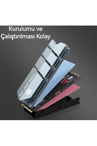 Ssd Soğutucu 2280 M.2 Nvme Soğutucu Aleminyum Pc Ps5/coldfish