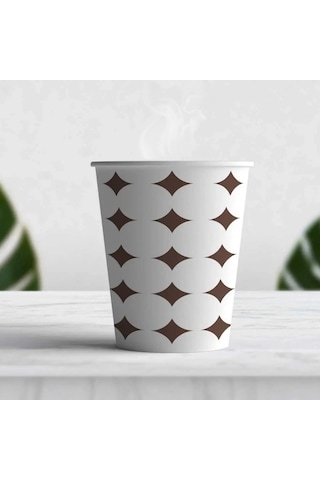 Karton Bardak 4 Oz Türk Kahvesi Espresso Bardağı 500 Adet - Ahşap Karıştırıcı 500 Adet 500