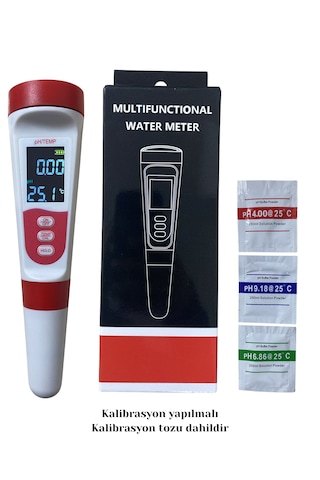 2 In 1 Ph Sıcaklık Ölçer Led Li Sıcaklık Göstergeli Ph Cihazı 1