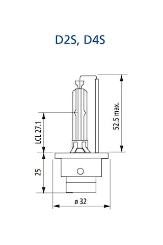 Phılıps 2 Adet D2s Xenon Standart Ampul, No: 85122 Vıs1