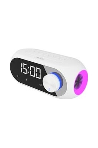 Mikado MD-W7 1200 mAh 5W Bluetooth Double Alarmlı Saat Hoparlör
