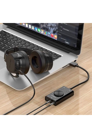 Vkemall Orıco Sc2 Usb Dışarıdaki Ses Kartı - Kulaklık, Mikrofon Bağlantısı, Ses Seviyesi Ayarlama, Windows/mac/linux/ps4 Uyumlu, Sürücü Gerektirmeyen 10cm Kablolu