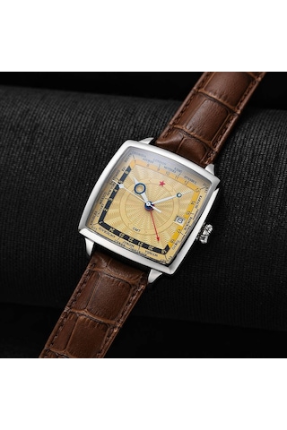 Red Star 7691g-b Otomatik Seiko Nh34 Gmt Mekanizmalı Erkek Kol Saati Gri