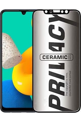 Samsung Uyumlu M32 Hayalet Ekran Koruyucu Mat Seramik Hayalet Gizli