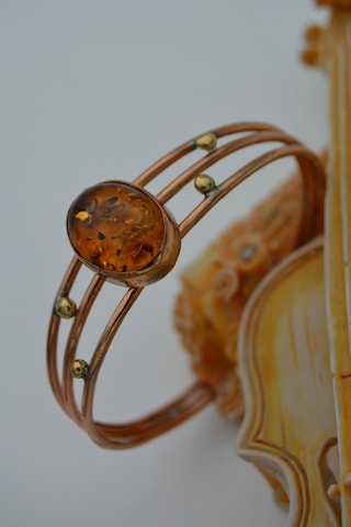 Stoneage Jewellery Sıkma Kehribar Bileklik Özel Tasarım Bronz