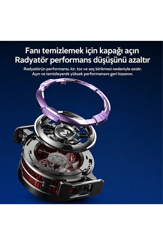 Memo Cx08 Pro 23w Oyuncu Telefon Soğutucu Manyetik Telefon Fanı- 5775
