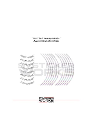 Yamaha Yzf-r3 Yazılı Jant Sticker Dış Ve İç Set Sticker Jant Şeridi Hologram 99811102
