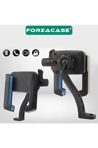 Forzacase 4.7-6.7 İnç Telefonlar İle Uyumlu Bisiklet Motosiklet Ayna Montajlı Telefon Tutucu Fc1201 Siyah