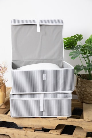 Kapaklı Baza 2'li Hurç 50x40x19 - Gri Gri