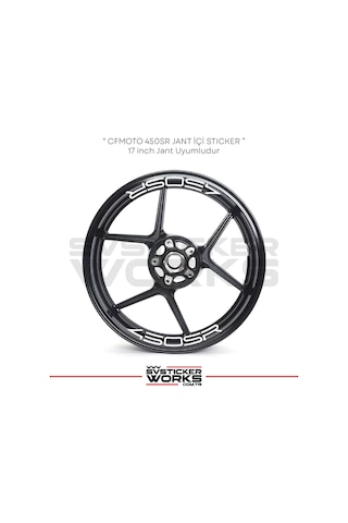 Cfmoto 450sr Sticker Jant İçi Yazı 8 Adet Set Sticker Etiket