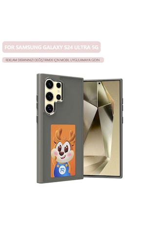Galaxy Uyumlu S24 Ultra 5g E-mürekkep Ekranlı Telefon Kılıfı İçin Gri