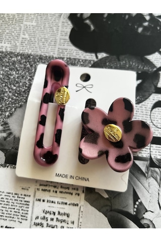 Pembe Leopar Desen 2 Li Toka Pembe