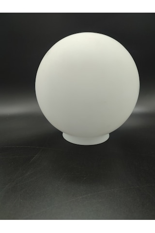 Osmanlı Avize Camı.H-Hakiki Opalin.grifli.Çap:20.00cm-Yuva::10.00cm Süt Beyaz - Mat