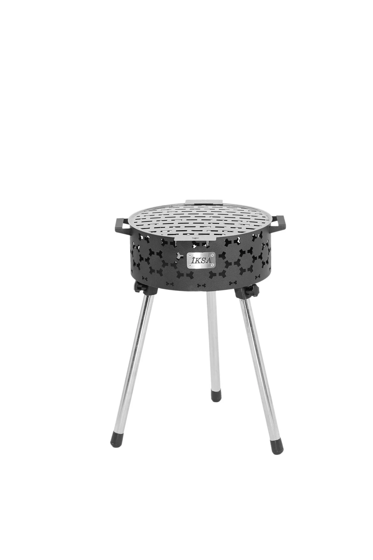 İksa Katlanabilir Mangal Küçük Gri - Siyah