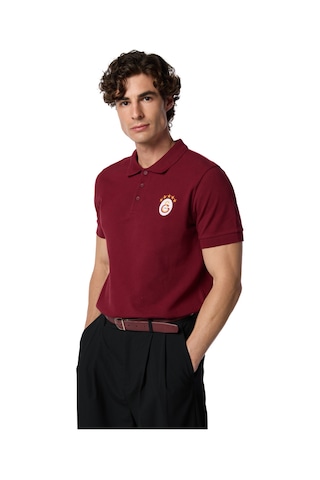 Gsstore Galatasaray 5 Yıldız Klasik Logo Polo T-shirt E251403 Bordo