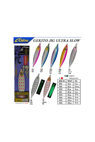 Owner Cultiva 31918 Gekito Jig Ultra Slow 40G 8Cm Renk 06 Pink