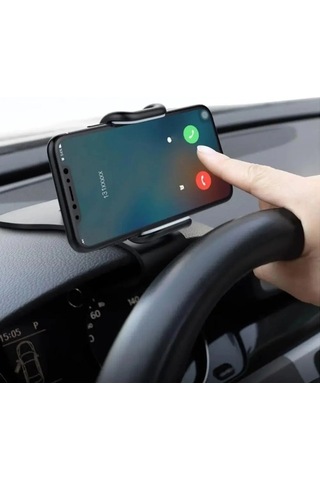 Araç İçi Konsola Takılan Döner Başlıklı Telefon Kıskacı Telefon Tutucu 5468