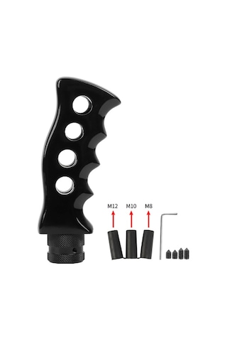 Vites Topuzu Evrensel Manuel Şanzıman Araba Tutacağı Bıçak Sapı Vites Topuzu 8/10/12mm Adaptörlerle Vites Kolu Vites Topuzu Manuel Araç İçin Yedek